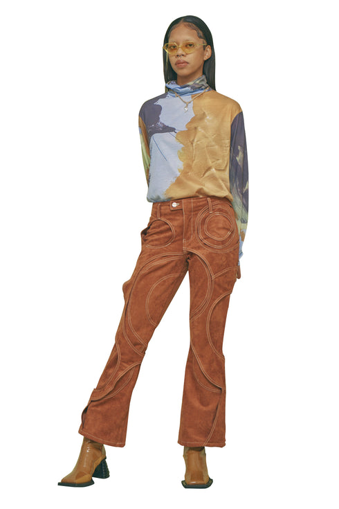 【SCENT×CYCLE】TEXTURE TURTLENECKS -GREEN×BLUE- *Last1